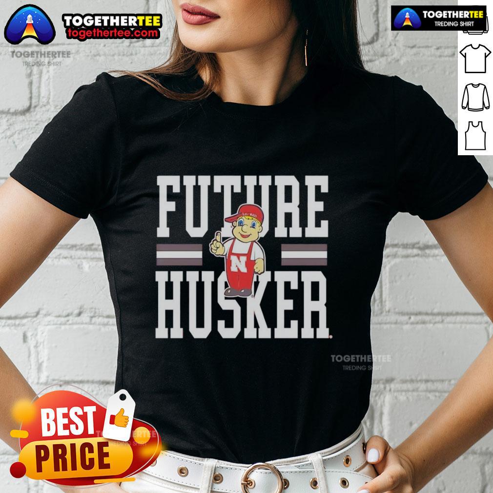 Premium Nebraska Cornhuskers Future Husker Ladies Tee Premium Nebraska Cornhuskers Future Husker Ladies Tee in red, perfect for showing team spirit on game day.