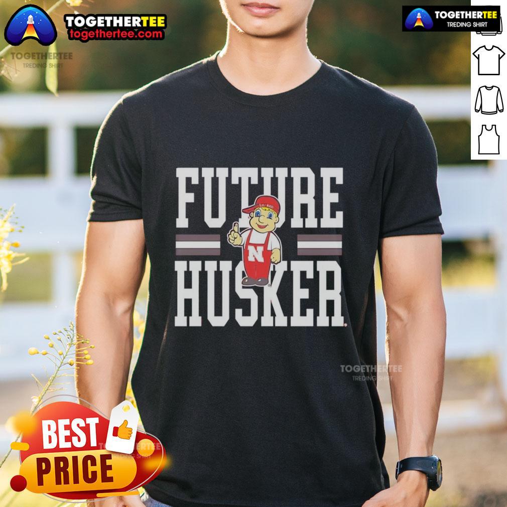 Premium Nebraska Cornhuskers Future Husker T Shirt Premium Nebraska Cornhuskers Future Husker T-Shirt in red with team logo, perfect for young fans and future supporters.