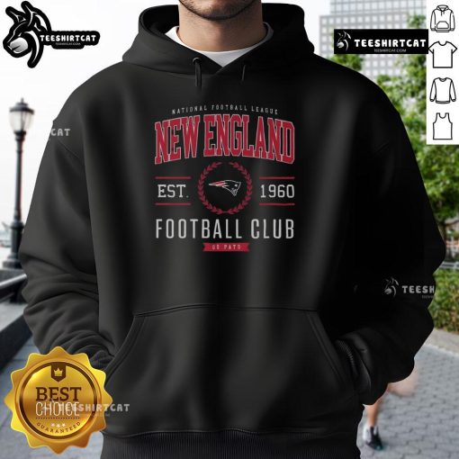 Premium New England Patriots football club hoodie in navy blue, featuring the team's logo and stylish design for fans.