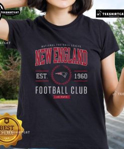 Alt Text: Premium New England Patriots Football Club ladies tee, featuring team logo and stylish design for female fans.