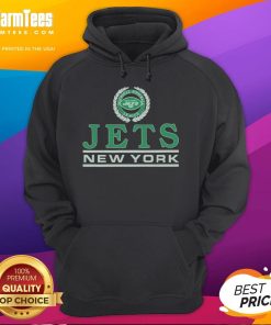 Premium New York Jets Crest Hoodie featuring the team logo, perfect for fans to show support during games.