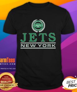 Premium New York Jets Crest T-Shirt featuring the iconic team logo in vibrant colors, perfect for fans and collectors.