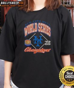 Premium New York Mets Baseball World Series Champions 1969 vintage ladies tee showcasing team pride and retro style.