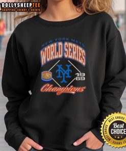 Vintage Premium New York Mets Baseball World Series Champions 1969 Sweatshirt in classic blue and orange colors.