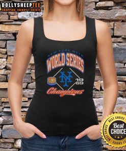 Vintage 1969 New York Mets Baseball World Series Champions tank top, featuring classic logo and premium design.