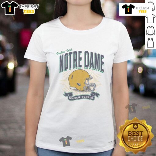 Premium Notre Dame Fighting Irish Prime Play Ladies Tee featuring vibrant team colors and stylish design.