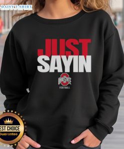 Alt Text: Premium Ohio State Buckeyes football sweatshirt featuring Julian Sayin, perfect for fans and game day wear.