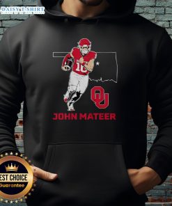 Premium Oklahoma Sooners Football hoodie by John Mateer, featuring a stylish design for fans and athletes.