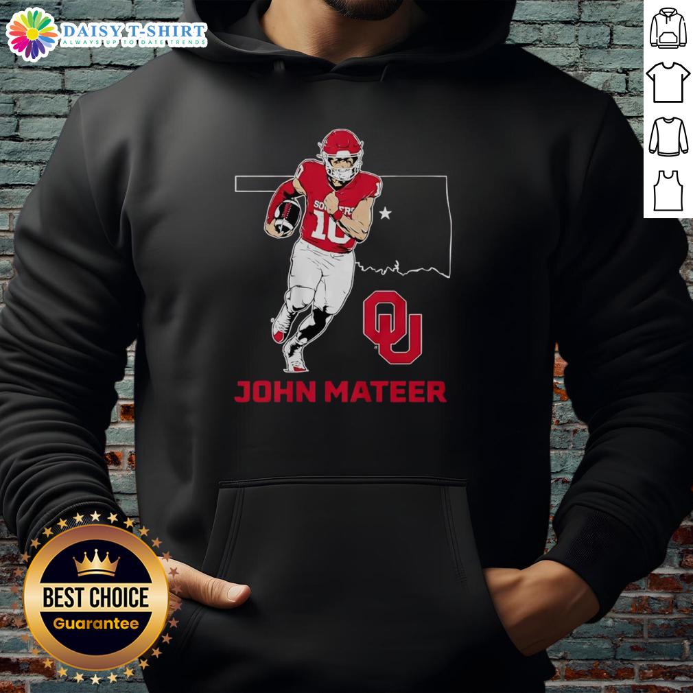 Premium Oklahoma Sooners Football John Mateer State Star Hoodie Premium Oklahoma Sooners Football hoodie by John Mateer, featuring a stylish design for fans and athletes.