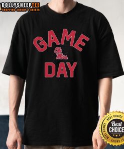 Premium Ole Miss Rebels Game Day Logo College T-Shirt featuring vibrant colors and official team branding for fans.