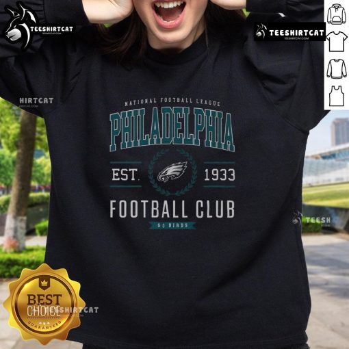 Premium Philadelphia Eagles Football Club sweatshirt in green with logo, perfect for fans and casual wear.