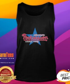 Premium Philadelphia Postseason October Ready Tank Top featuring vibrant team colors and stylish design for fans.