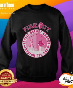 Alt Text: Premium pink out tackle breast cancer Boston Red Sox sweatshirt, perfect for fans supporting breast cancer awareness.