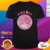 Premium Pink Out Tackle Breast Cancer Philadelphia Eagles Skyline T-Shirt featuring a vibrant design and team logo.