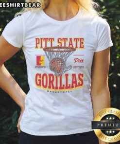 Alt Text: Premium Pittsburg State Gorillas Game Time Ladies Tee showcasing vibrant team colors and stylish design for fans.