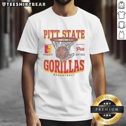 Premium Pittsburg State Gorillas Game Time T-Shirt featuring vibrant colors and logo, perfect for fans and game day wear.