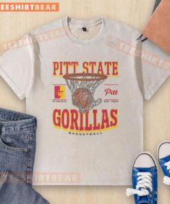 Alt Text: Premium Pittsburg State Gorillas Game Time washed t-shirt in vibrant colors, perfect for fans and casual wear.
