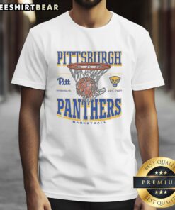 Alt Text: Premium Pittsburgh Panthers Game Time T-Shirt featuring the team's logo, perfect for game day and showing team spirit.