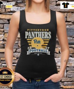 Premium Pittsburgh Panthers Vintage Stripe Splash Tank Top featuring a stylish design and vibrant team colors.
