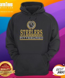 Alt Text: Premium Pittsburgh Steelers Crest Hoodie featuring the team's logo, perfect for fans and stylish game day attire.