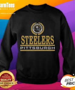 Premium Pittsburgh Steelers crest sweatshirt featuring team logo, perfect for fans and casual wear.