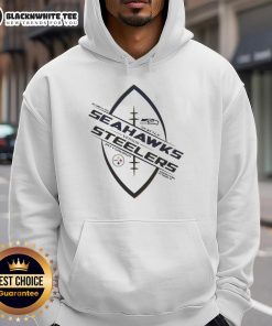Premium Pittsburgh Steelers vs Seattle Seahawks 2025 Gameday Hoodie featuring team logos and stylish design.