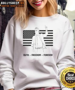 Alt Text: Premium R.I.P. Charlie Kirk Freedom Is Not Free Flag Sweatshirt featuring bold graphics and a comfortable fit.