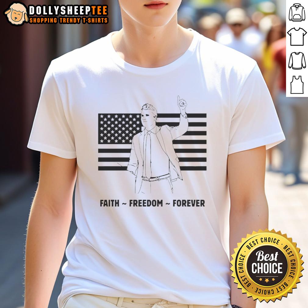 Premium R.I.P Charlie Kirk Freedom Is Not Free Flag T Shirt Premium R.I.P Charlie Kirk Freedom Is Not Free Flag T-Shirt featuring a bold design celebrating freedom and patriotism.