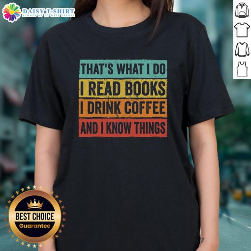 Premium Read Books and Know Things Ladies Tee featuring a stylish design for book lovers and casual wear enthusiasts.