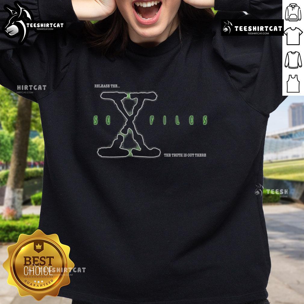 Premium Release The S3X Files The Truth Is Out There Sweatshirt Premium release S3x Files sweatshirt featuring 'The Truth Is Out There' slogan in stylish design.