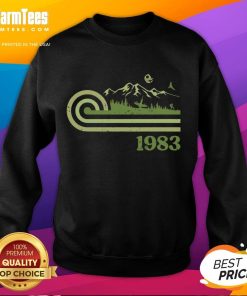 Premium Retro Vintage Forest Moon 1983 Sweatshirt featuring a classic design with earthy tones and a cozy fit.