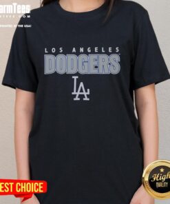 Premium Royal Los Angeles Dodgers Throwback Ladies Tee featuring vintage design and soft fabric for stylish comfort.