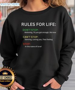 Premium Rules For Life Love Sweatshirt in cozy fabric, featuring a stylish design perfect for casual wear.