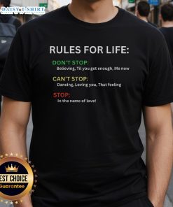 Premium Rules For Life Love T-Shirt featuring a stylish design, perfect for expressing positivity and love.