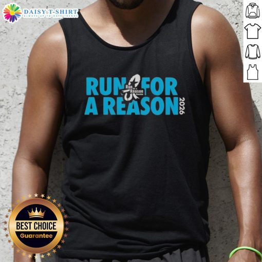 Premium Run For A Reason Houston 2026 tank top showcasing stylish athletic wear for runners and fitness enthusiasts.