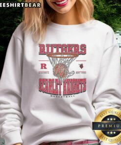 Alt Text: Premium Rutgers Scarlet Knights Game Time Sweatshirt featuring vibrant team colors and cozy design for fans.