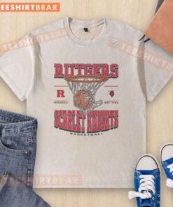 Alt Text: Premium Rutgers Scarlet Knights Game Time Washed T-Shirt in red, featuring team logo, perfect for game day wear.