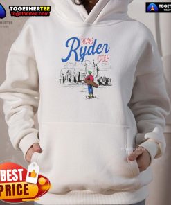 Premium Ryder Cup Skyline Golf New York 2025 hoodie featuring stylish design and vibrant colors for golf enthusiasts.