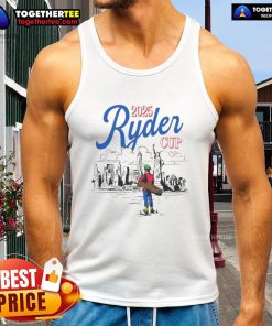 Premium Ryder Cup Skyline Golf New York 2025 Tank Top featuring iconic skyline design for golf enthusiasts.