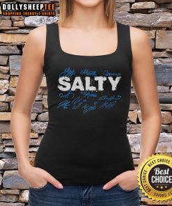 Premium Salty Detroit Lions football players signature tank top featuring team colors and logos, perfect for fans.