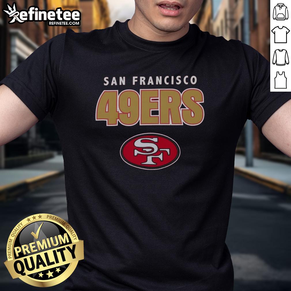 Premium Scarlet San Francisco 49Ers Throwback T Shirt Premium Scarlet San Francisco 49ers Throwback T-Shirt featuring vintage logo design, perfect for fans and collectors.