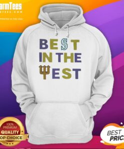 Premium Seattle Mariners Best in the West 2025 Hoodie featuring team colors and logo, perfect for fans.