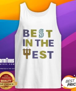 Premium Seattle Mariners Best in the West 2025 tank top showcasing team pride for fans of Seattle baseball.