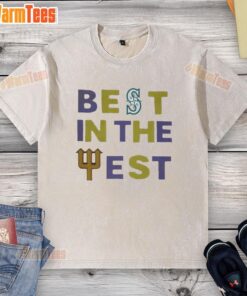 Premium Seattle Mariners Best in the West 2025 washed t-shirt, featuring a stylish design for loyal fans.