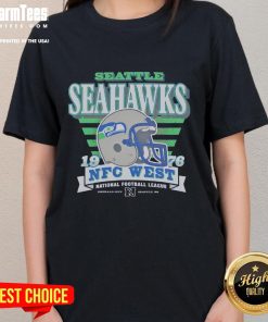Premium Seattle Seahawks 1976 NFC West Ladies Tee featuring vintage design and team colors for NFL fans.