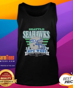 Premium Seattle Seahawks 1976 NFC West tank top featuring vintage logo and classic design for football fans.