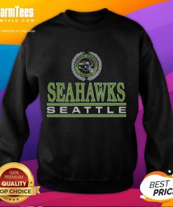 Alt Text: Premium Seattle Seahawks Crest Sweatshirt featuring the team's logo and comfortable fabric for fans and athletes.
