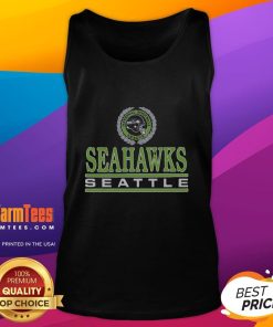 Premium Seattle Seahawks Crest Tank Top featuring the team's logo, perfect for game day and casual wear.