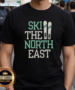 Premium Ski The North East T-Shirt featuring a stylish design for winter sports enthusiasts and ski lovers.