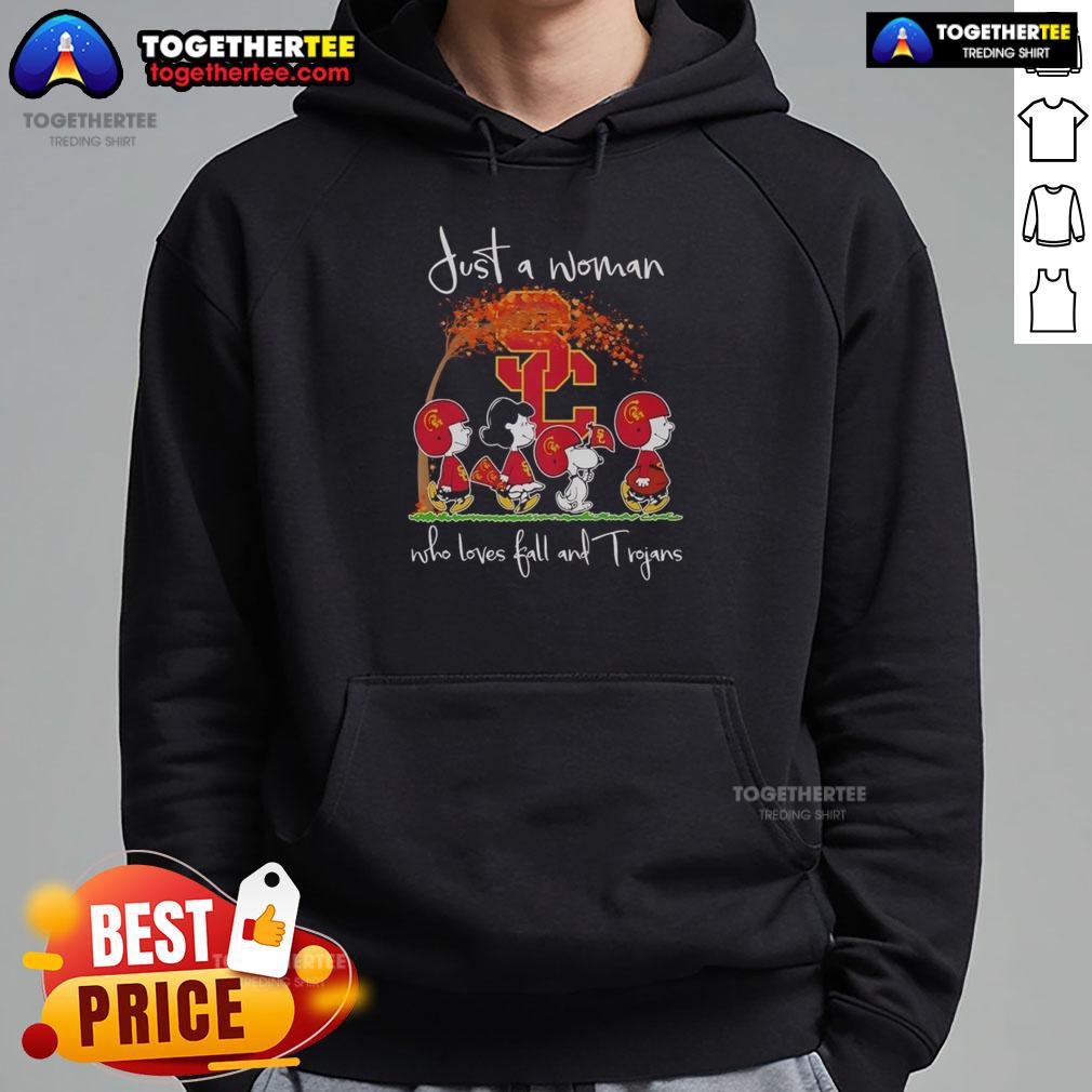 Premium Snoopy And Friend Usc Trojans Football Who Lover Fall And Trojan Hoodie Alt Text: Premium Snoopy and friend USC Trojans football hoodie for fall lovers, featuring vibrant team colors and cozy design.